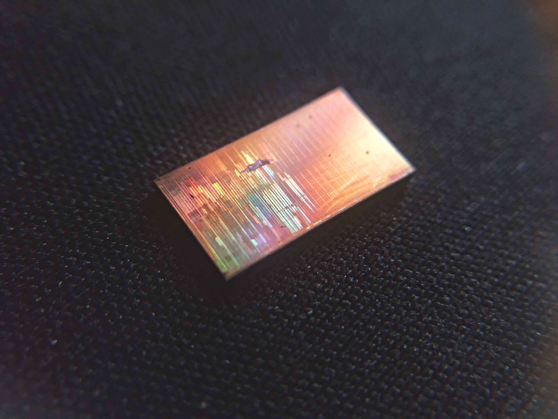 Silicon die close-up